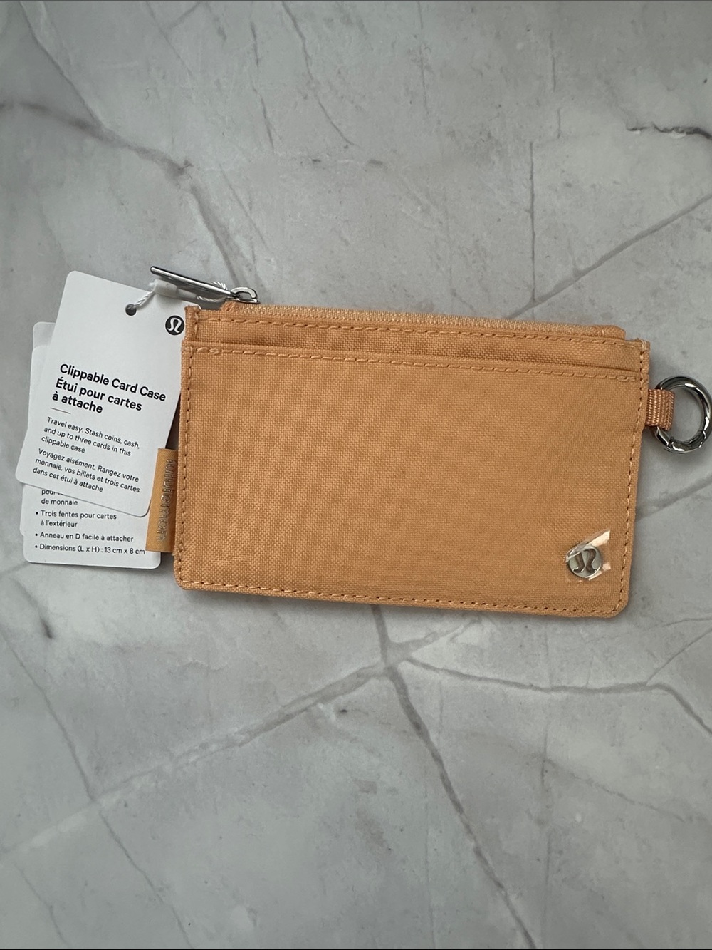 Lululemon Clippable Card Case - Color: Rock Melon